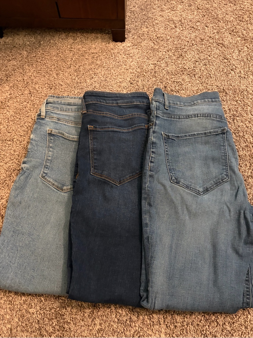 Women’s Classic Stretch Jeans - Light & Dark Blue (3-Pack)